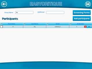 Manage participant and group information in the app, so you can focus less on organization and more on providing feedback and direction to performers.